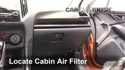 2018 Subaru Crosstrek Premium 2.0L 4 Cyl. Air Filter (Cabin) Replace